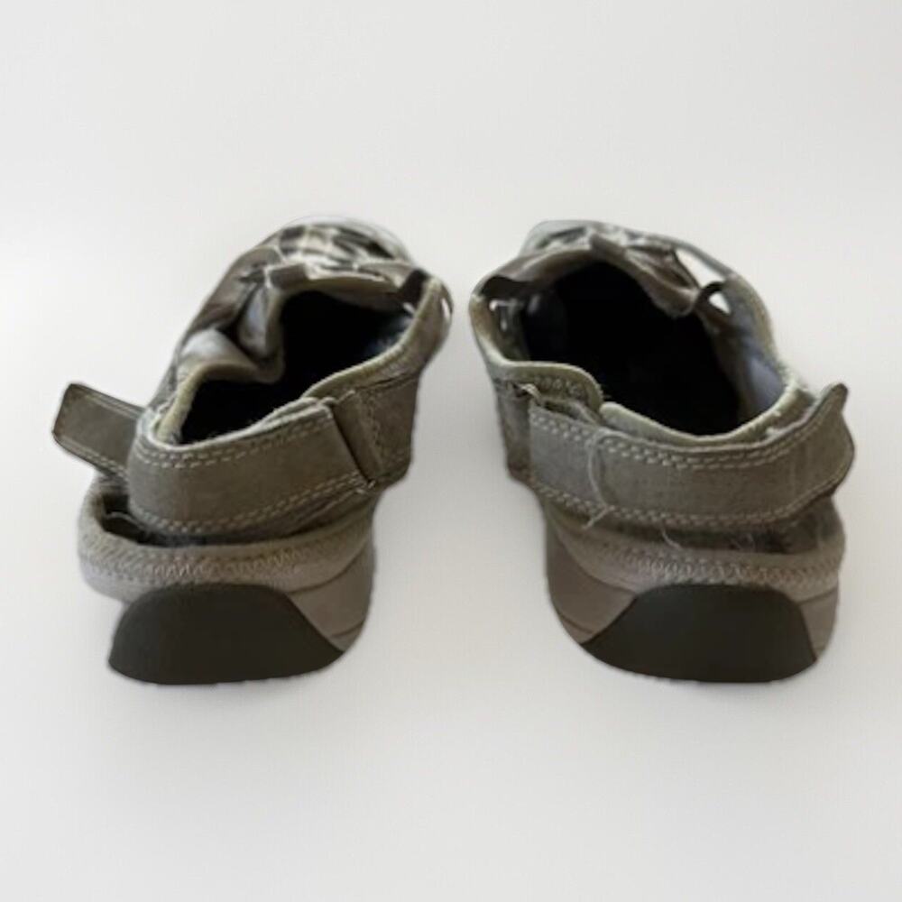 Earth Origins Women’s Size 11 Beige Sport Sandals Suede Mesh Closed Toe Strap - Picture 6 of 7